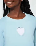 Mini The Key To Your Heart Lounge Sweatshirt – Light Blue suat